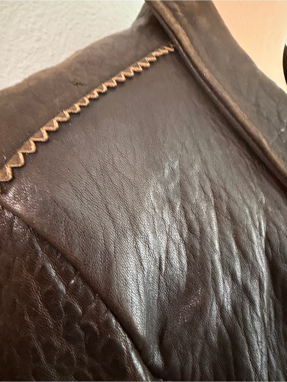 Vintage Double D Ranch Brown Leather Concho Jacket M Western Cowgirl - Picture 6 of 10